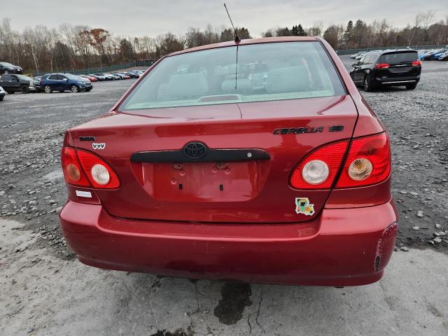JTDBR32E860070850 - 2006 TOYOTA COROLLA CE RED photo 6