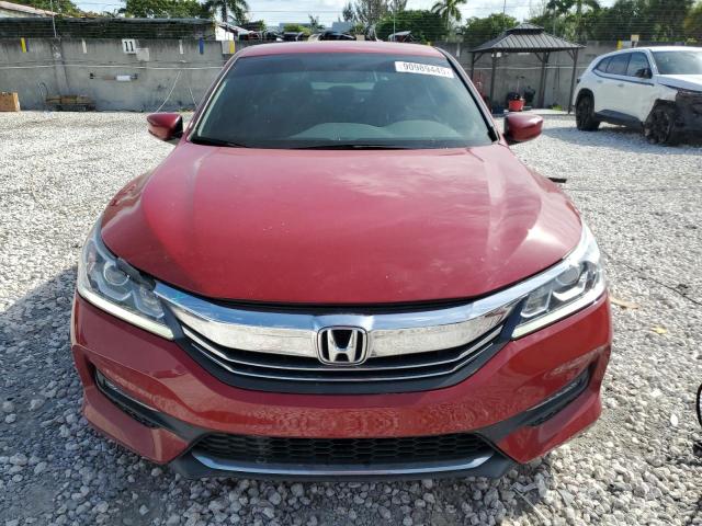 1HGCR2F53HA064381 - 2017 HONDA ACCORD SPORT წითელი ფოტო 5