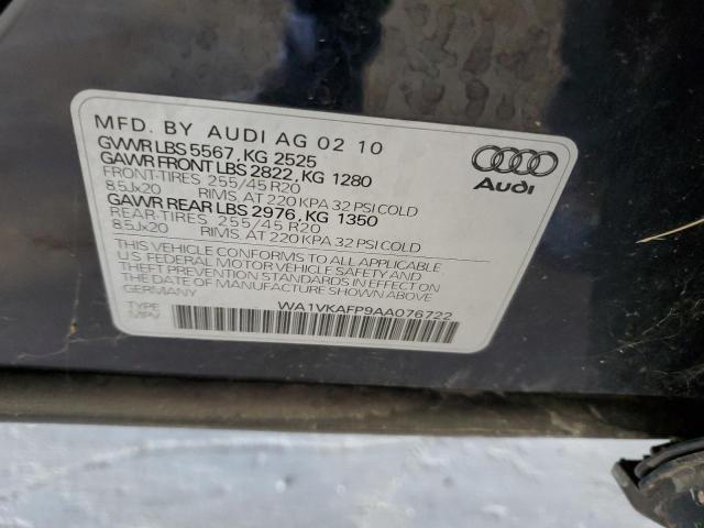 WA1VKAFP9AA076722 - 2010 AUDI Q5 PRESTIGE Mavi foto 13