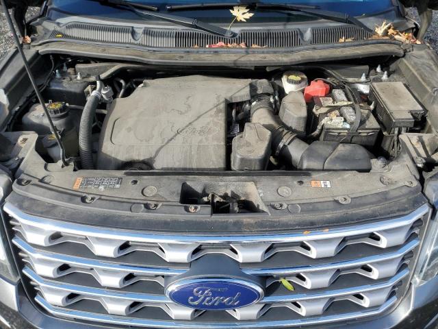 1FM5K8F86HGA53179 - 2017 FORD EXPLORER LIMITED GRAY photo 12