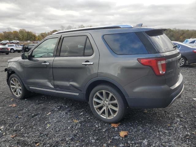 1FM5K8F86HGA53179 - 2017 FORD EXPLORER LIMITED GRAY photo 2