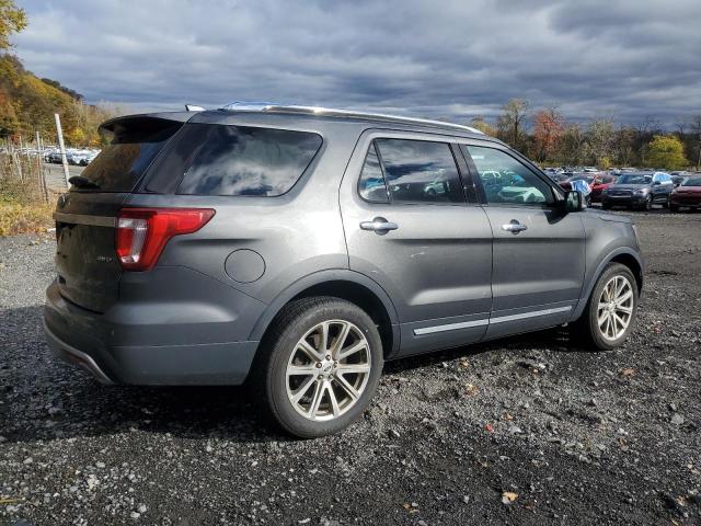 1FM5K8F86HGA53179 - 2017 FORD EXPLORER LIMITED GRAY photo 3