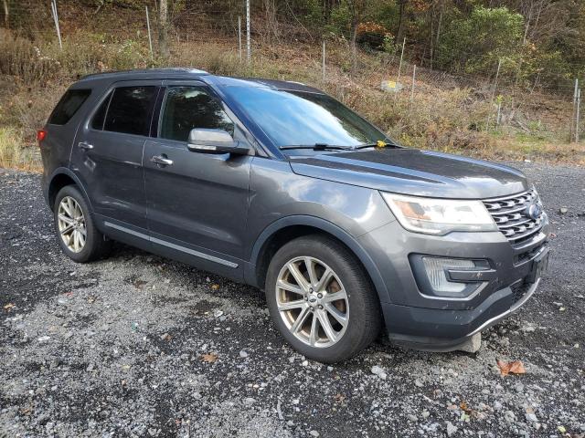1FM5K8F86HGA53179 - 2017 FORD EXPLORER LIMITED GRAY photo 4