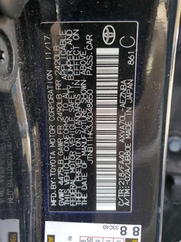 JTNB11HK3J3048850 - 2018 TOYOTA CAMRY L BLACK photo 12