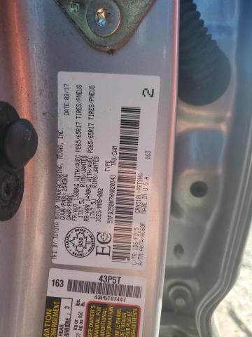 5TFDZ5BN7HX020343 - 2017 TOYOTA TACOMA DOUBLE CAB SILVER photo 12