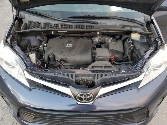 5TDKZ3DCXJS961420 - 2018 TOYOTA SIENNA LE BLUE photo 12