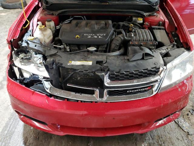 1C3CDZCB3DN646410 - 2013 DODGE AVENGER SXT RED photo 11