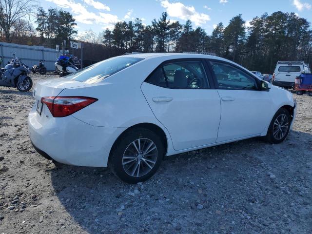 2T1BURHEXGC488438 - 2016 TOYOTA COROLLA L WHITE photo 3