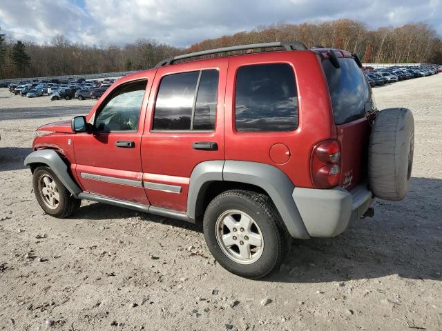 1J4GL48K65W703684 - 2005 JEEP LIBERTY SPORT წითელი ფოტო 2