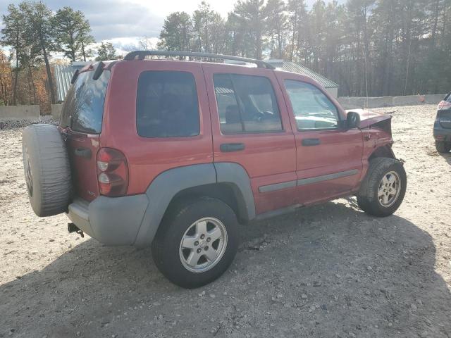 1J4GL48K65W703684 - 2005 JEEP LIBERTY SPORT წითელი ფოტო 3