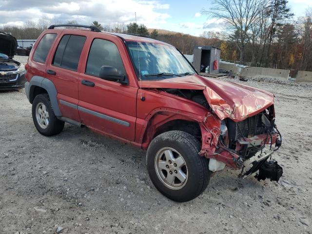 1J4GL48K65W703684 - 2005 JEEP LIBERTY SPORT წითელი ფოტო 4