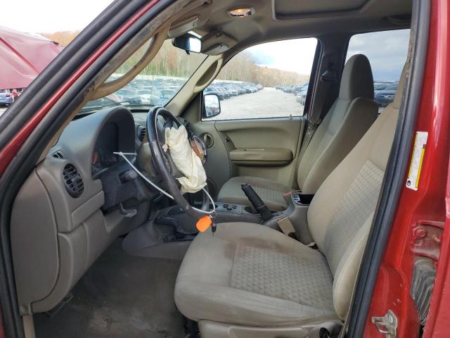 1J4GL48K65W703684 - 2005 JEEP LIBERTY SPORT წითელი ფოტო 7