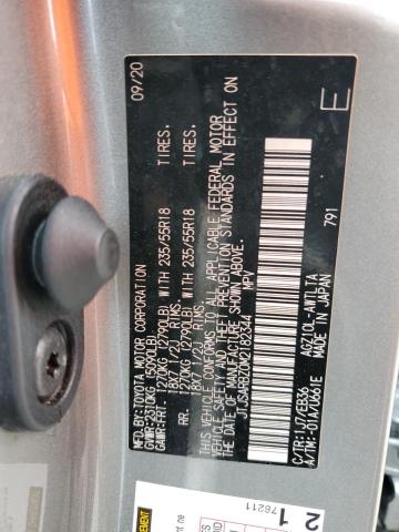 JTJSARBZ0M2182344 - 2021 LEXUS NX 300 BASE Argent photo 13