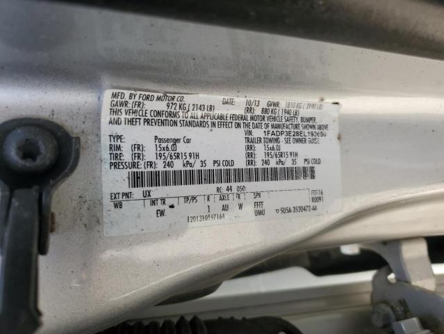 1FADP3E28EL193650 - 2014 FORD FOCUS S SILVER photo 13