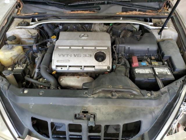 JTHBA30G155115977 - 2005 LEXUS ES 330 GOLD photo 11