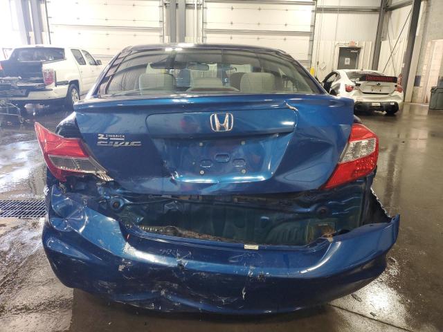 19XFB2F89CE002385 - 2012 HONDA CIVIC EX ლურჯი ფოტო 6