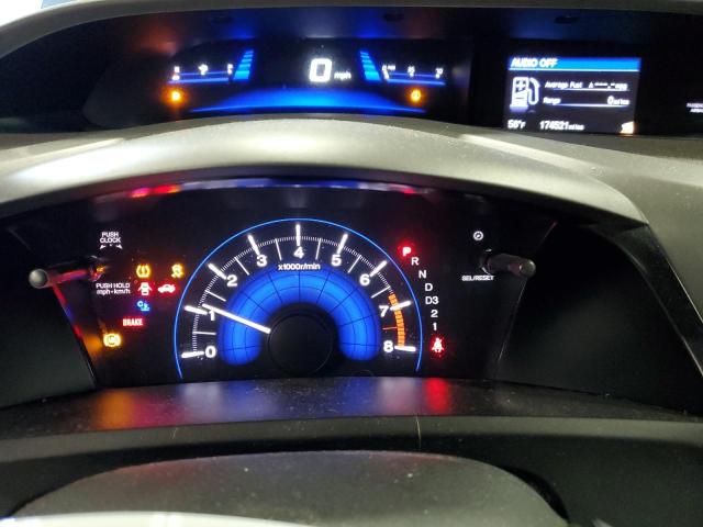 19XFB2F89CE002385 - 2012 HONDA CIVIC EX ლურჯი ფოტო 9
