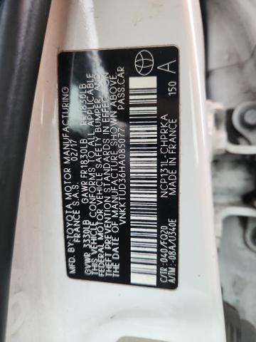 VNKKTUD36HA085077 - 2017 TOYOTA YARIS L 白色 照片 12