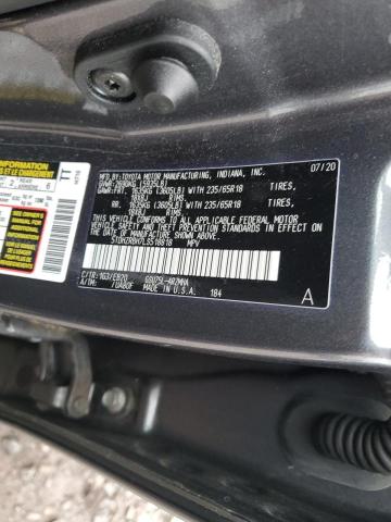 5TDHZRBH7LS518818 - 2020 TOYOTA HIGHLANDER XLE Gri fotoğraf 13