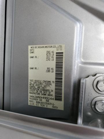 1N4AL2AP6CN499144 - 2012 NISSAN ALTIMA BASE فضي صورة 12