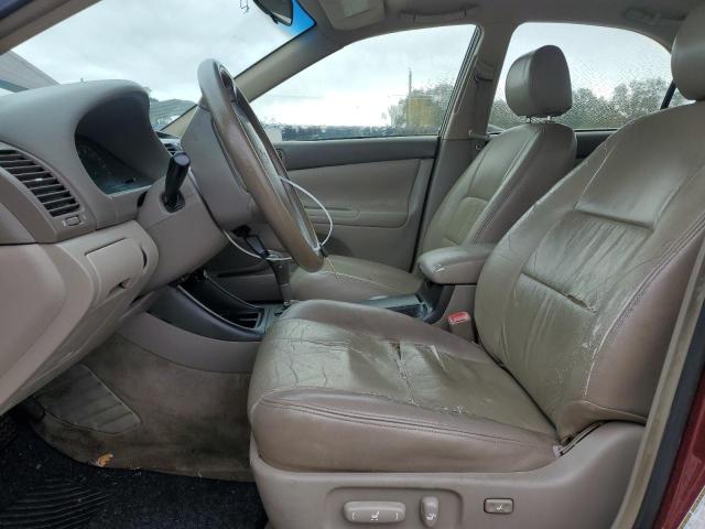 JTDBE32K140257376 - 2004 TOYOTA CAMRY LE BURGUNDY photo 7