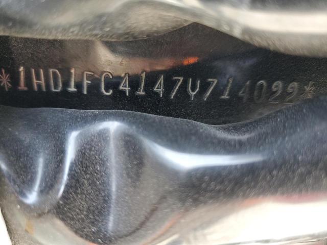1HD1FC4147Y714022 - 2007 HARLEY-DAVIDSON FLHTCUI Biały zdjęcie 10