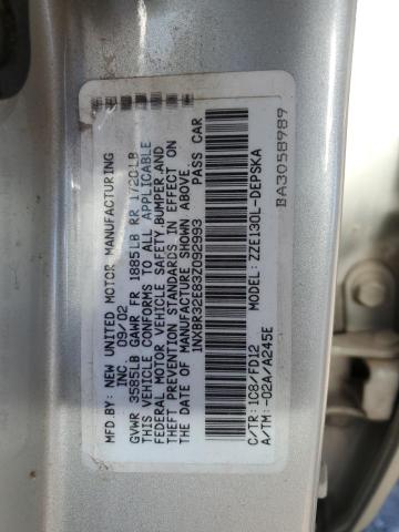 1NXBR32E83Z092993 - 2003 TOYOTA COROLLA CE 银色 照片 13