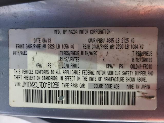 JM1CW2CL7D0161268 - 2013 MAZDA 5 BLUE photo 13