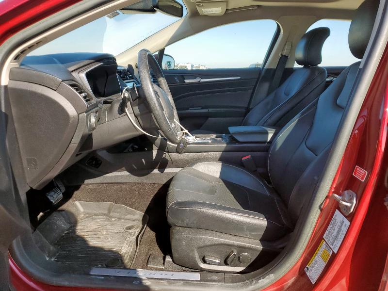 3FA6P0K90KR268007 - 2019 FORD FUSION TITANIUM Rouge photo 7