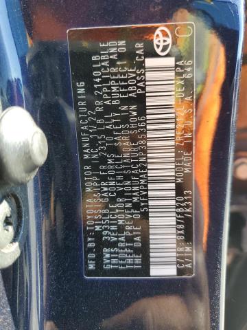 5YFVPMAE2NP385366 - 2022 TOYOTA COROLLA LE ლურჯი ფოტო 13