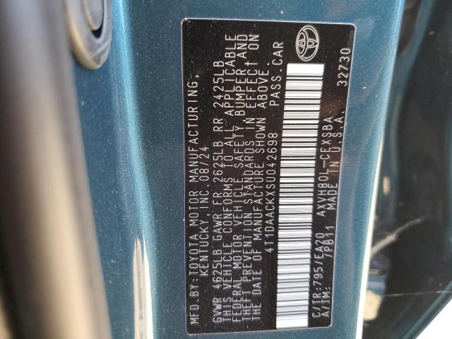 4T1DAACKXSU042698 - 2025 TOYOTA CAMRY XSE BLUE photo 12