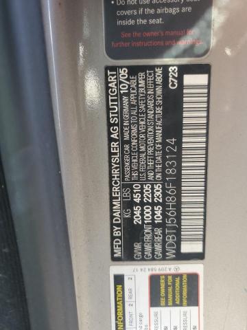 WDBTJ56H86F183124 - 2006 MERCEDES-BENZ CLK 350 SILVER photo 12