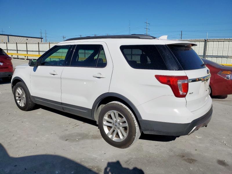 1FM5K7D81GGA76283 - 2016 FORD EXPLORER XLT WHITE photo 2
