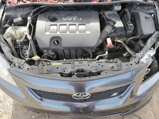 1NXBU4EE0AZ366040 - 2010 TOYOTA COROLLA BASE CHARCOAL photo 11