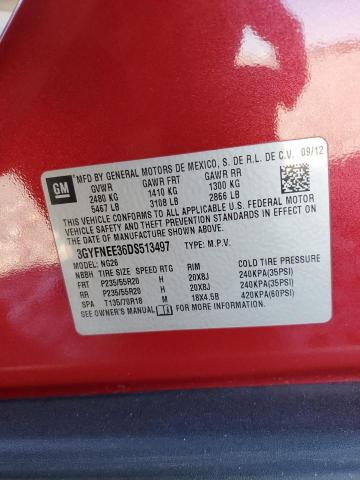 3GYFNEE36DS513497 - 2013 CADILLAC SRX PREMIUM COLLECTION RED photo 13