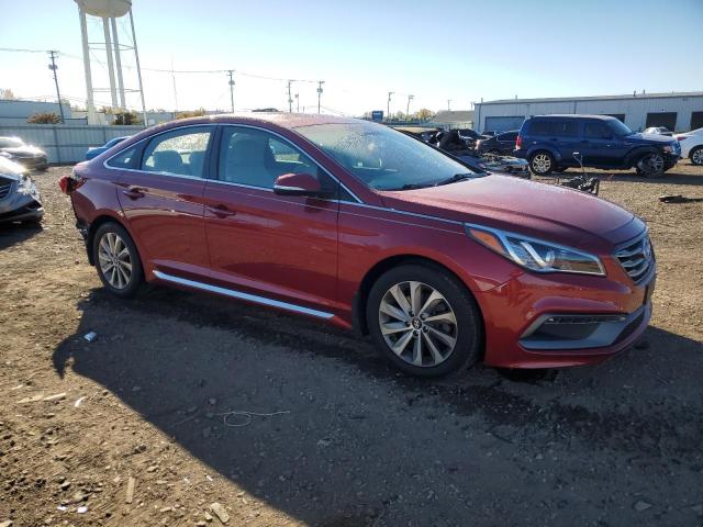 5NPE34AF2GH349813 - 2016 HYUNDAI SONATA SPORT RED photo 4