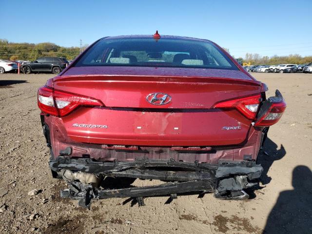 5NPE34AF2GH349813 - 2016 HYUNDAI SONATA SPORT RED photo 6