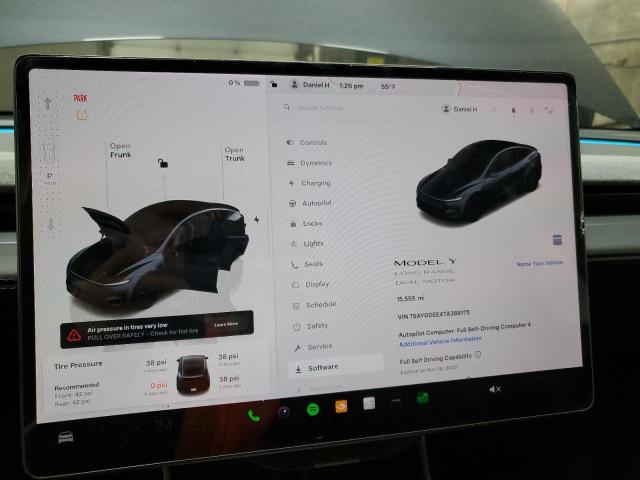 7SAYGDEE4TA389175 - 2026 TESLA MODEL Y GRAY photo 9