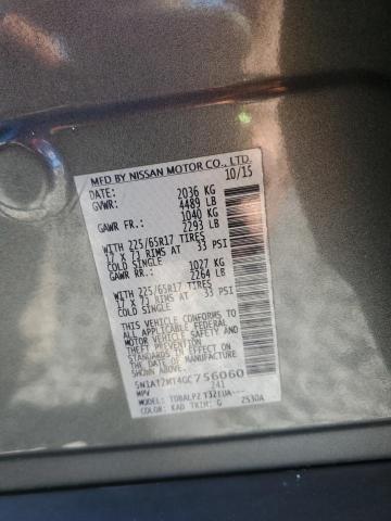 5N1AT2MT4GC756060 - 2016 NISSAN ROGUE S Boz foto 13