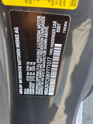 WBA3V7C59EP771017 - 2014 BMW 428 I SULEV GRAY photo 12