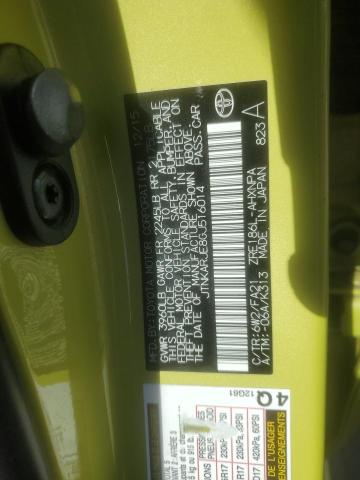 JTNKARJE8GJ516014 - 2016 TOYOTA SCION IM GREEN photo 13