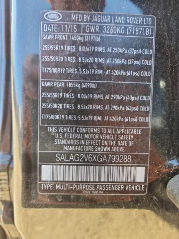 SALAG2V6XGA799288 - 2016 LAND ROVER LR4 HSE BLACK photo 13