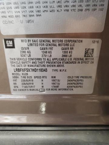 LRBFXFSX7HD118343 - 2017 BUICK ENVISION PREMIUM II Boz foto 13