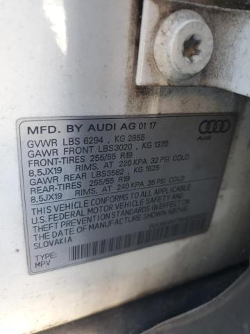 WA1AHAF79HD043001 - 2017 AUDI Q7 PREMIUM WHITE photo 12