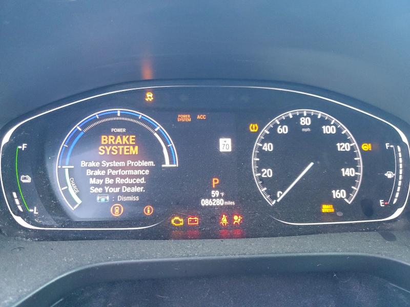 19XZE4F57ME003476 - 2021 HONDA INSIGHT EX GRAY photo 9