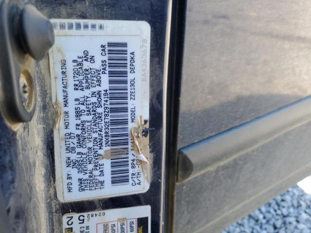 1NXBR32E78Z974194 - 2008 TOYOTA COROLLA CE BLUE photo 12