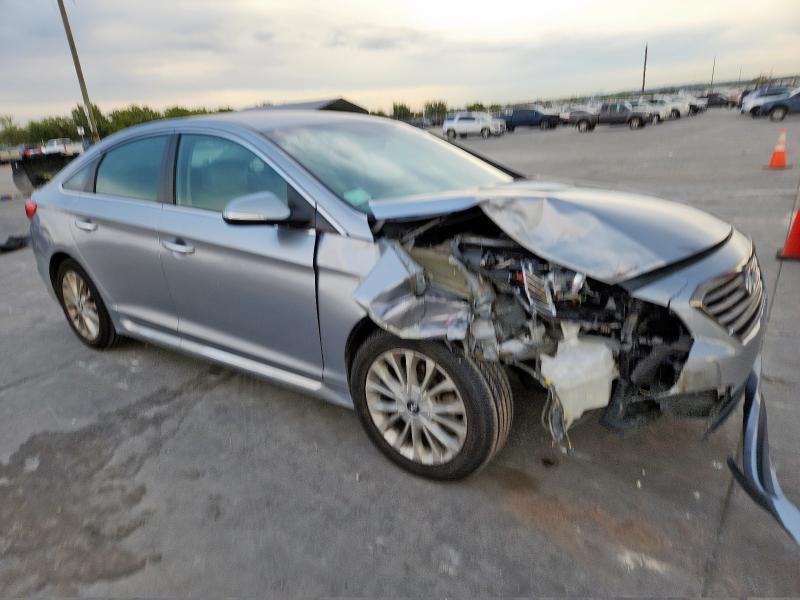 5NPE34AF1FH028778 - 2015 HYUNDAI SONATA SPORT SILVER photo 4