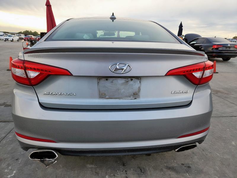 5NPE34AF1FH028778 - 2015 HYUNDAI SONATA SPORT SILVER photo 6