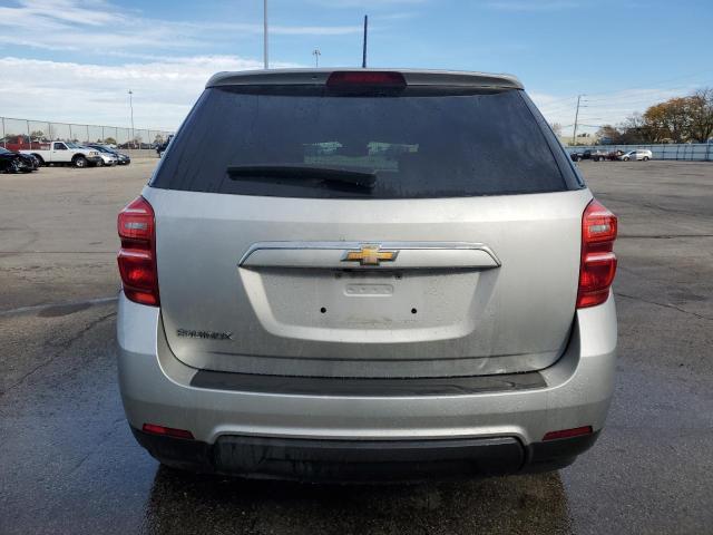 2GNALBEK1H1594669 - 2017 CHEVROLET EQUINOX LS SILVER photo 6