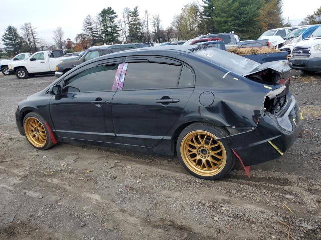 2HGFA15599H515719 - 2009 HONDA CIVIC LX BLACK photo 2